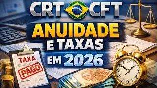 Anuidade e taxas para 2026 - CRT/CFT