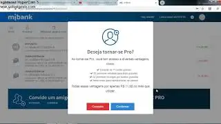 Aumento de valor na conta Mibank