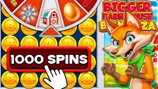 Я сделал 1000 ВРАЩЕНИЙ в слоте BIGGER BARN HOUSE BONANZA!!