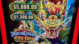 Massive jackpot high limit Dragon Legend Fire Gem $100 BETs