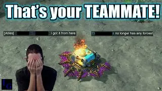 You destroyed your TEAMMATE'S base!? | StarCraft 2 SC2 Viewer Challenge - Friendly Fire