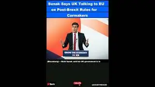 Sunak Says UK Talking to EU on Post-Brexit Rules for Carmakers|#shorts