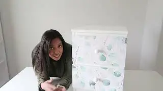 *FURNITURE FLIP* Transforming my boring brown 2 drawer nightstand