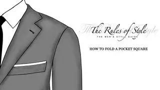 How To Fold A Pocket Square - Straight