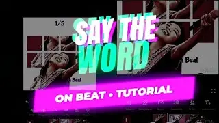 Say the word on beat edit InShot tutorial 
