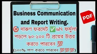 Business Communication and Report Writing . Honours 2nd year 2025.