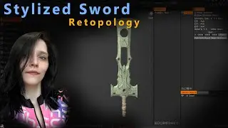 Продолжаем ретоп | Stylized Sword #28 (3DCoat, Maya)