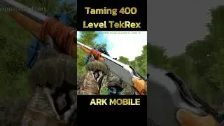 Taming 400 Level Tek T-Rex #ark #arkmobile #gaming