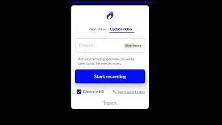 How to add/update recording to an existing video in Trainn?