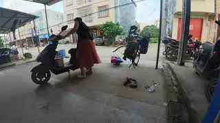 别轻易抄百度地图小路，扎胎加修路#骑行
