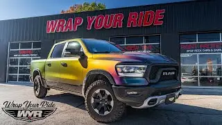 Ram Rebel Color Shift Vinyl Wrap Install - [4K]