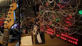Modular Synth Guitar Ambient - Dots and Lines - with Reverse Guitar