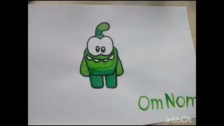 Om nom drawing 