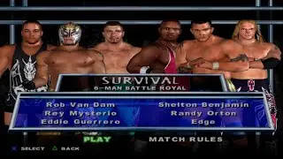 WWE SmackDown! HCTP - RVD,ReyMysterio,EddieGuerrero,SheltonBenjamin,RandyOrton,Edge (SURVIVAL)