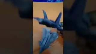 Origami fighter jets F22 and Chengdu J-20 by jason merril #shorts