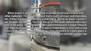 Quartz superfine grinding mill for advanced glass products
