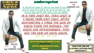 In a two digit no. ten's digit is 5 more than unit digit. After subtracting 5 times the sum of
