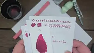 Cherry by De Atramentis Ink Review - Cabbage Patch Soap