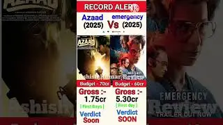Emergency film first Day box office collection ll Emergency vs azaad movie comparison