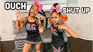 Being MEAN to my TWIN sister Akiya for 24 hours SHE CRIED!