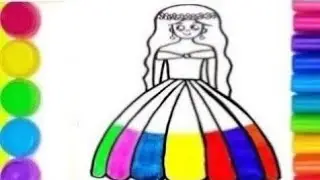 Colorful🌈 Bride Drawing | How To Draw Bride Drawing For Kids | Drawing and coloring | step by step
