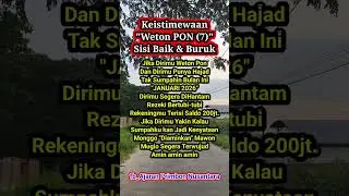 Keistimewaan weton pon
