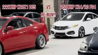 Re-Run! 222whp K20z1 DC5 vs 250whp K24/20 FG4