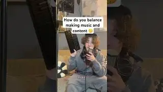 How to balance making music and content 👀. #shorts #music #contentcreator