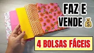 4 Bolsas F&aacute;ceis de Costurar e Vender 💰 Ideias que Lucram com Pouco!