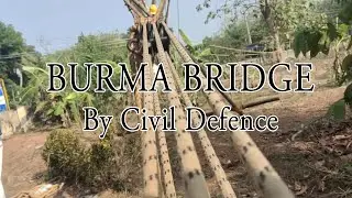 Making of Burma Bridge by Civil Defence Volunteers at Fire & Rescue Station, Eloor