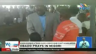 Migori Governor attends church service near county headquarters after his release