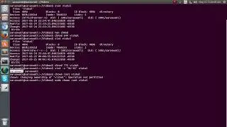 Change file and folder permission on ubuntu : chmod & chown command in linux