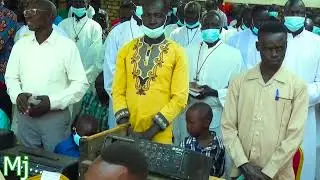 Catholic church South Sudan St George. Dinka. choirs in mass