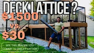 DIY Low Cost Deck Lattice Alternative #deck #decking #diy #frugalliving #decklattice #decks