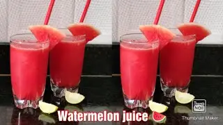 Mixi me bnaya Watermelon Juice/Healthy Version | No added water/Sugar/Juicy n Healthy fruit