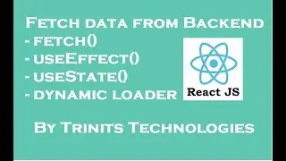 Part 18 Fetch data from backend in React |  Fetch | Promise | Loader | Sample table from response