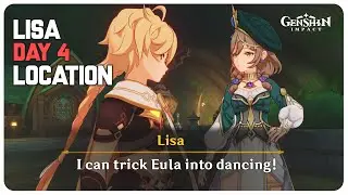 Lisa Day 4 Location (Bonus Cutscene) - Second Blooming Event | Genshin Impact