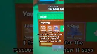 it's says it duped ! like a traded my lifesaving to this pet 🙏 #growagarden #dupedpets #developers