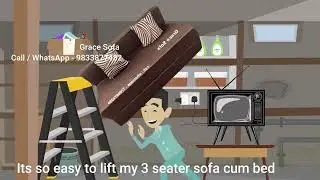 9833877482 Foldable sofaBed Delvery all over india light weight cover removable washable Moral Story