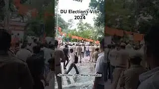 Chhatra Garjana led by ABVP|Delhi University Students Union Elections 2024|#viralshorts #delhi