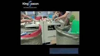 Semi automatic flip flops EVA slippers with machine