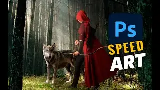Red Riding Hood - Photoshop Speed Art
