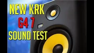 New KRK Rokit G4 7 Studio Monitor Sound Test