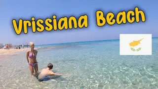 Vrissiana beach sea view | Protaras | Cyprus | Walking Mango 4K Tour