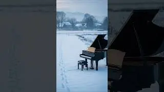 Footsteps in Snow 🎵 Relaxing Coffee Piano #shorts #relaxingmusic #christmas