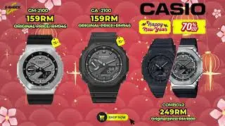 Program Promosi Akhir Tahun Casio G-Shock dengan diskaun sehingga 70%, kini hanya RM159