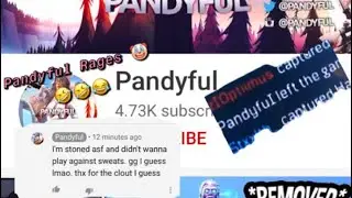 PandyFul Rages 🤣🤡Said Didn't wanna play sweats but was in full party xD lmaoo 😂 #Pandyful