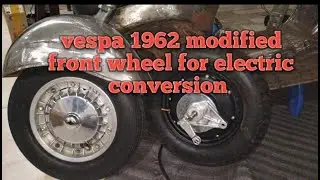 vespa front hub assemble|vespa modified in Pakistan|electric conversion
