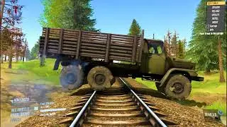Spintires: Mudrunner Daily Game Trucks VS Railway GameDaily58 #spintires