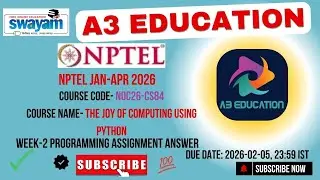 NPTEL The Joy of Computing using Python Week 2 Programming Assignment Answers | noc26-cs84